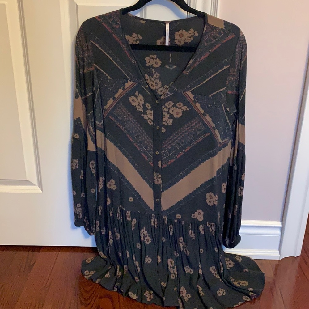 Free people boho mini dress